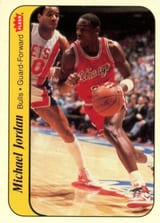 Michael Jordan 1986-87 Fleer Stickers #8 Sticker